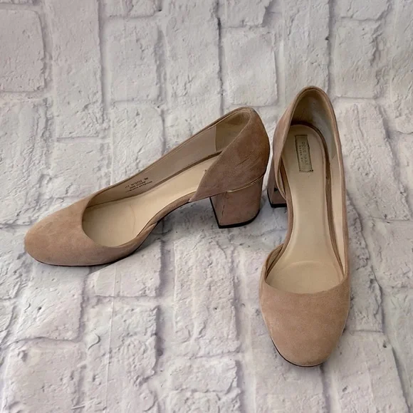 🔵Cole Haan Tan Suede Heels Elegant Design - Picture 11 of 16